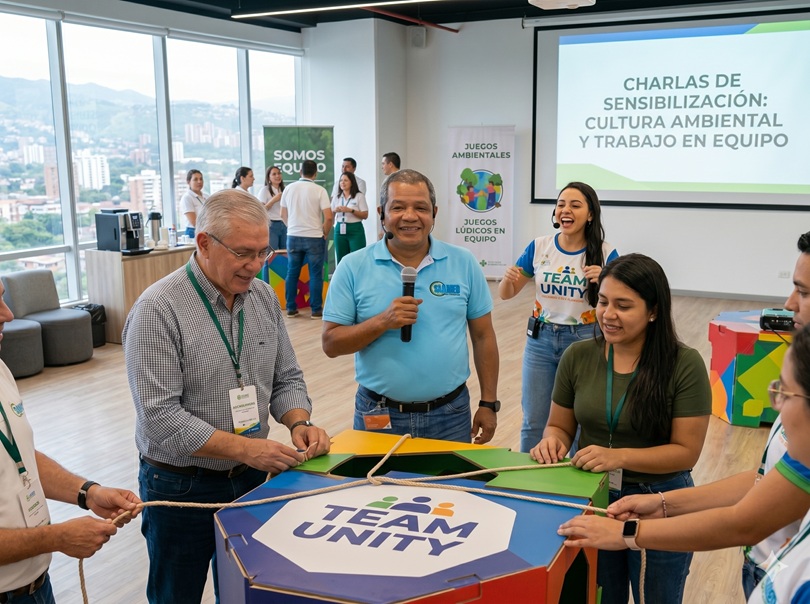 Actividad dinámica de equipo y apoyo a eventos corporativos para fortalecimiento de cultura
